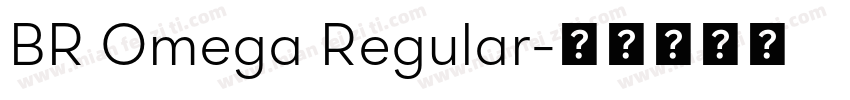 BR Omega Regular字体转换